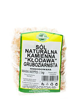 Přírodní kamenná sůl z Kłodawy, růžová, hrubozrnná, nejodovaná 1kg LECKER